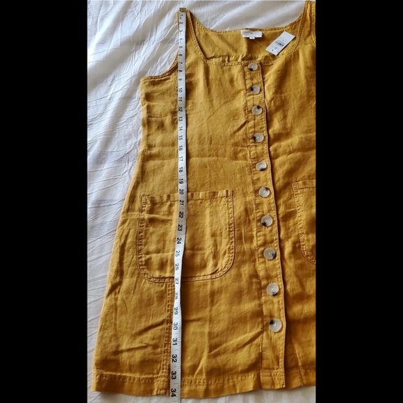 LOFT Lou & Grey Dress Linen Tank Golden Maple Size Small 38" bust NWT - Picture 5 of 14